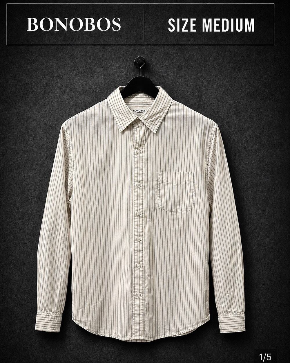 Bonobos Standard Fit Striped Button Down Shirt Medium NWOT